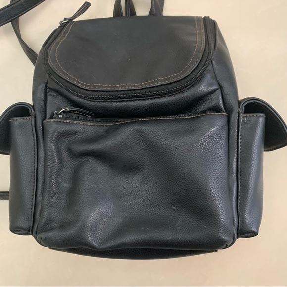 Genuine leather mini backpack bag main image 5